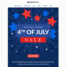 Starburst 4th of July Sale